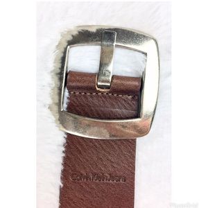Calvin Klein Belt Brown Leather Small